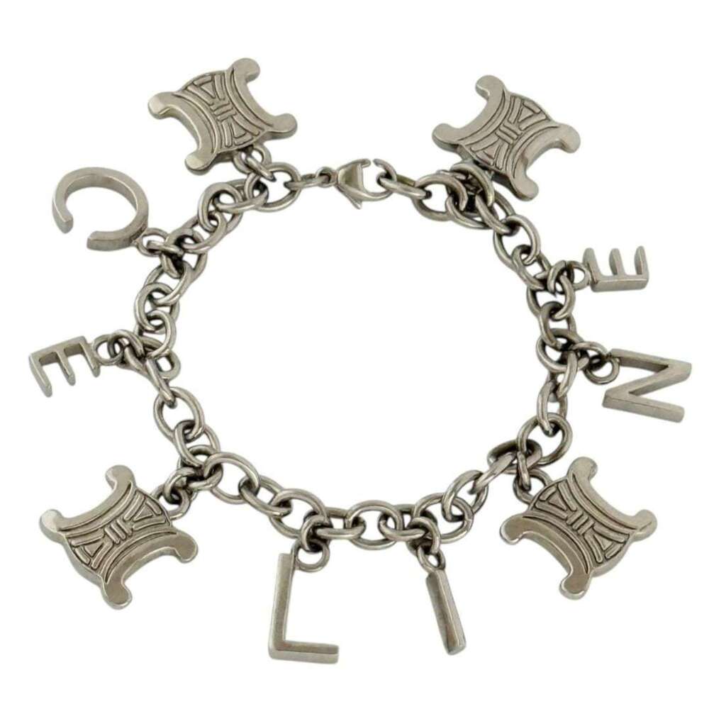 CELINE Silver Charm Bracelet
